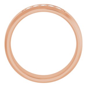 14K Rose 1/6 CTW Lab-Grown Diamond Band