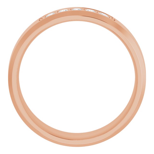 14K Rose 1/6 CTW Lab-Grown Diamond Band