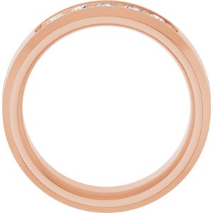 14K Rose 1/6 CTW Lab-Grown Diamond Band