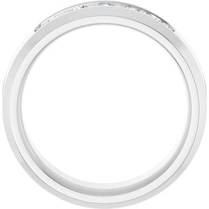 14K White 1/6 CTW Lab-Grown Diamond Band