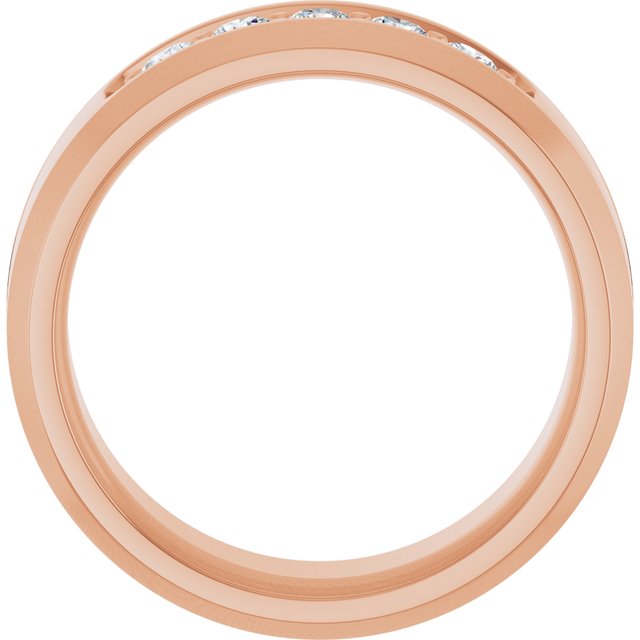 14K Rose 1/6 CTW Lab-Grown Diamond Band