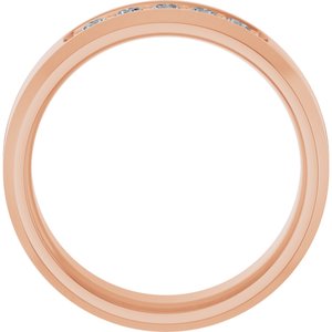 14K Rose 1/6 CTW Lab-Grown Diamond Band