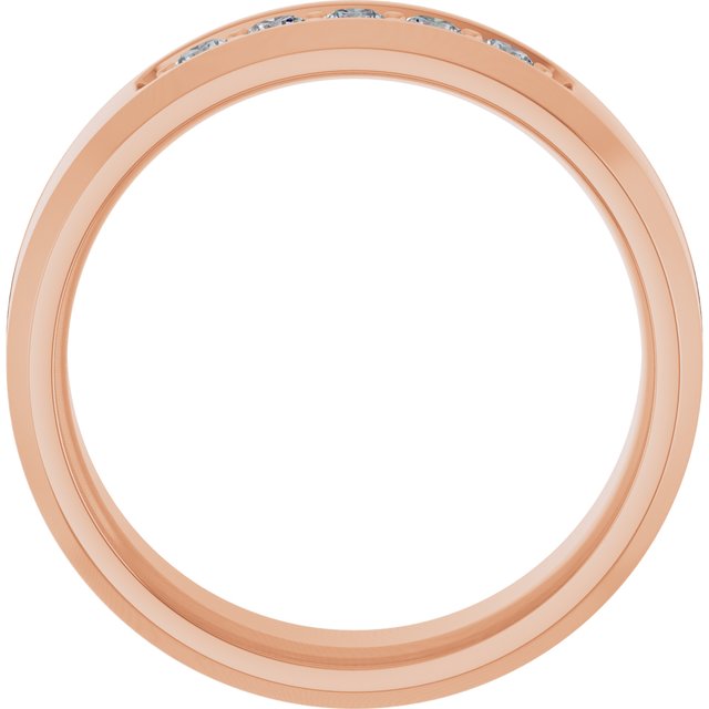 14K Rose 1/6 CTW Lab-Grown Diamond Band