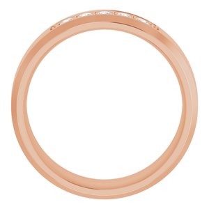 14K Rose 1/6 CTW Lab-Grown Diamond Band