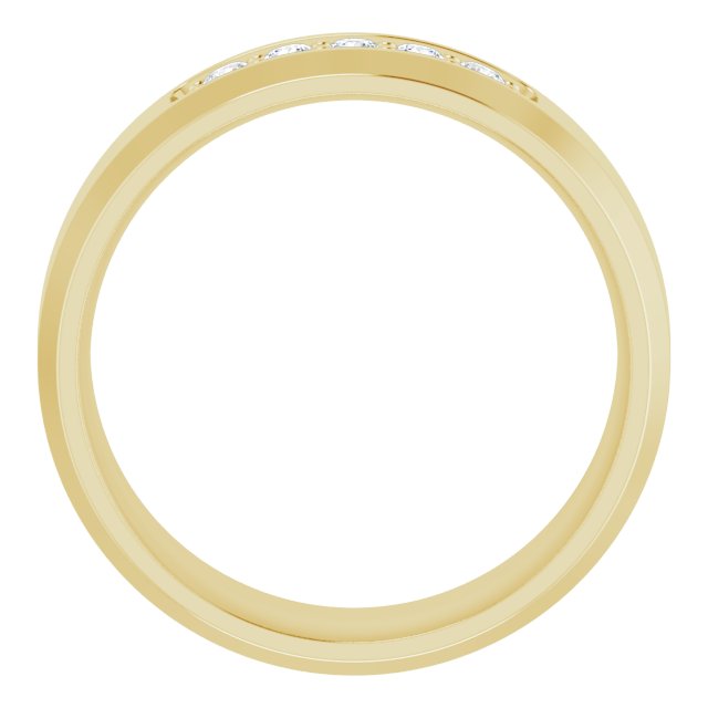 14K Yellow 1/6 CTW Lab-Grown Diamond Band