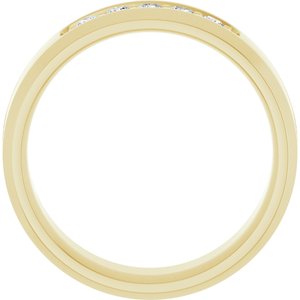 14K Yellow 1/6 CTW Lab-Grown Diamond Band