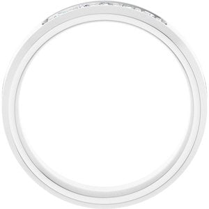 14K White 1/6 CTW Lab-Grown Diamond Band