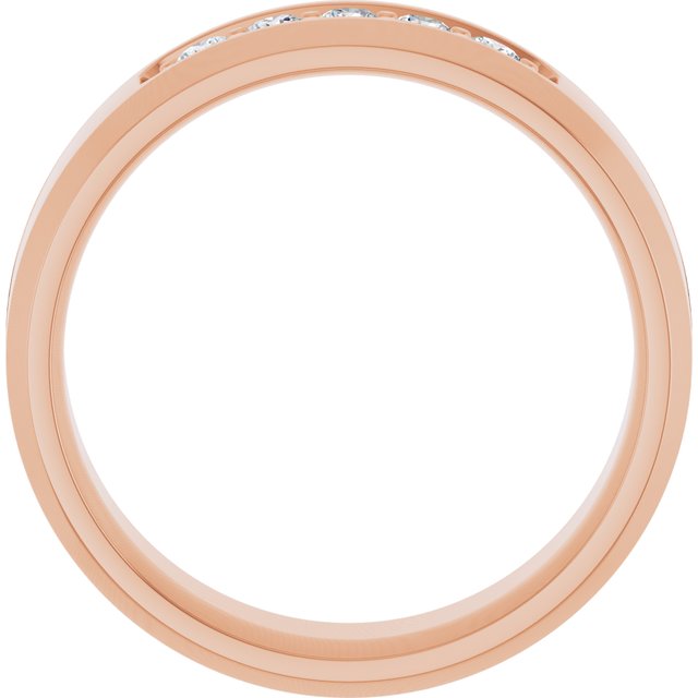 14K Rose 1/6 CTW Lab-Grown Diamond Band