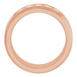 14K Rose 1/2 CTW Lab-Grown Diamond Band