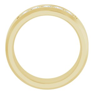 14K Yellow 1/2 CTW Lab-Grown Diamond Band
