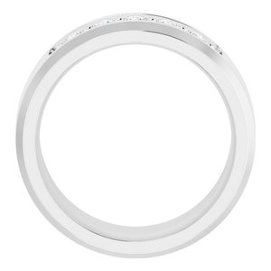 14K White 1/2 CTW Lab-Grown Diamond Band
