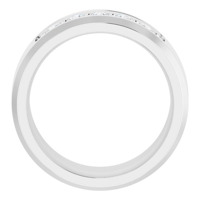 14K White 1/2 CTW Lab-Grown Diamond Band