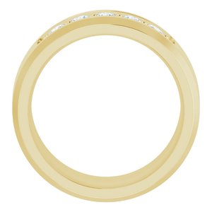 14K Yellow 1/2 CTW Lab-Grown Diamond Band