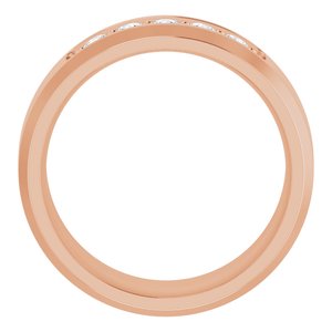 14K Rose 1/6 CTW Lab-Grown Diamond Band