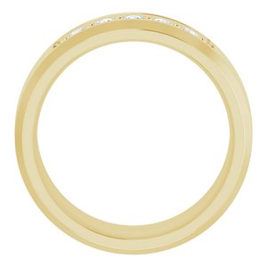 14K Yellow 1/6 CTW Lab-Grown Diamond Band