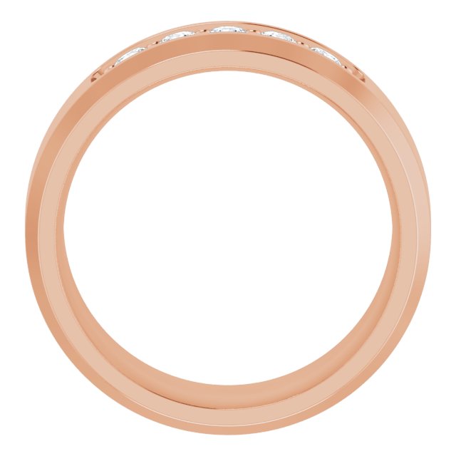 14K Rose 1/6 CTW Lab-Grown Diamond Band
