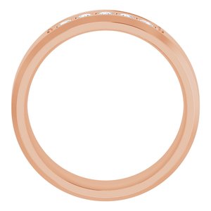 14K Rose 1/6 CTW Lab-Grown Diamond Band