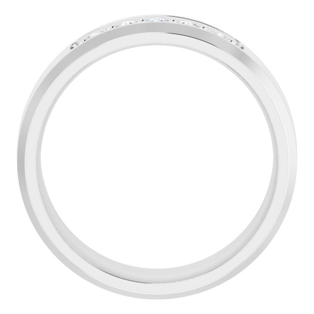 14K White 1/6 CTW Lab-Grown Diamond Band
