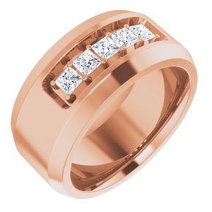 14K Rose 1/2 CTW Lab-Grown Diamond Band