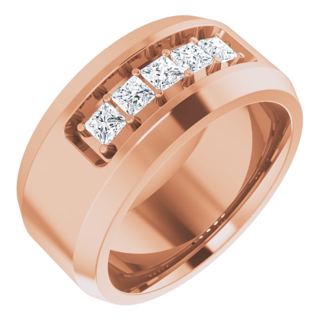 14K Rose 1/2 CTW Lab-Grown Diamond Band