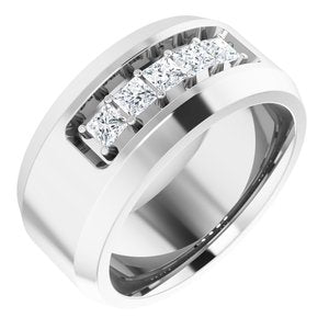 14K White 1/2 CTW Lab-Grown Diamond Band