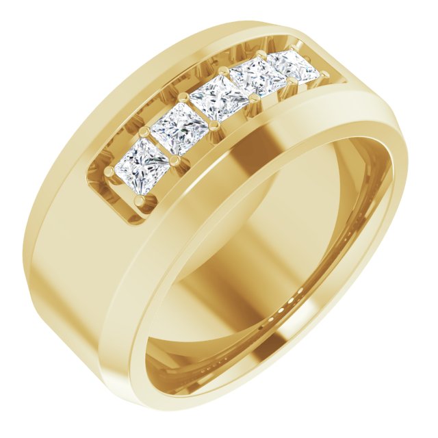 14K Yellow 1/2 CTW Lab-Grown Diamond Band