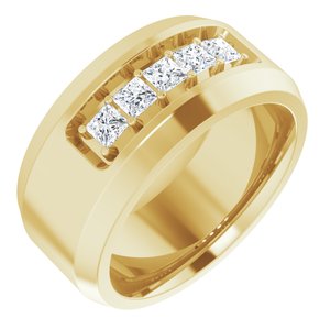 14K Yellow 1/2 CTW Lab-Grown Diamond Band