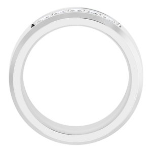 14K White 1/2 CTW Lab-Grown Diamond Band