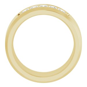 14K Yellow 1/2 CTW Lab-Grown Diamond Band