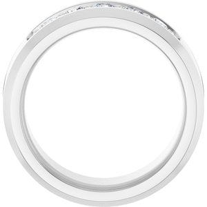 14K White 1/2 CTW Lab-Grown Diamond Band