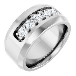 14K White 1/2 CTW Lab-Grown Diamond Band