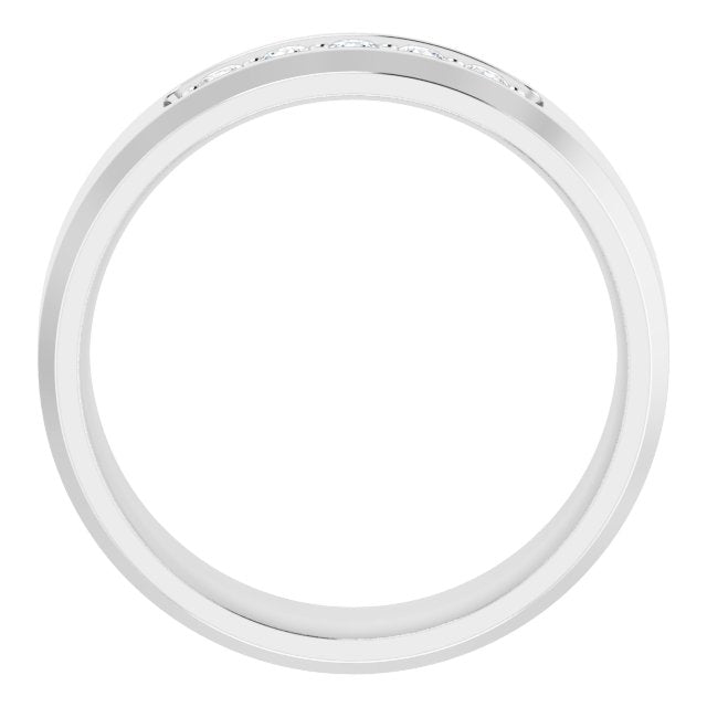 14K White 1/6 CTW Lab-Grown Diamond Band