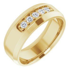 14K Yellow 1/6 CTW Lab-Grown Diamond Band
