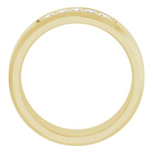 14K Yellow 1/2 CTW Lab-Grown Diamond Band