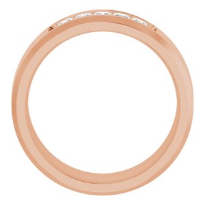 14K Rose 1/2 CTW Lab-Grown Diamond Band