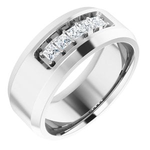 14K White 1/2 CTW Lab-Grown Diamond Band