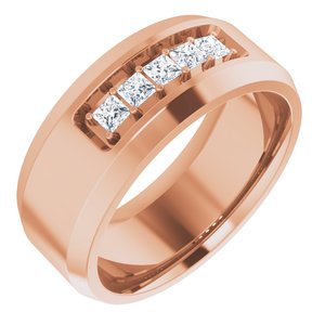 14K Rose 1/2 CTW Lab-Grown Diamond Band