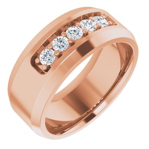 14K Rose 1/2 CTW Lab-Grown Diamond Band