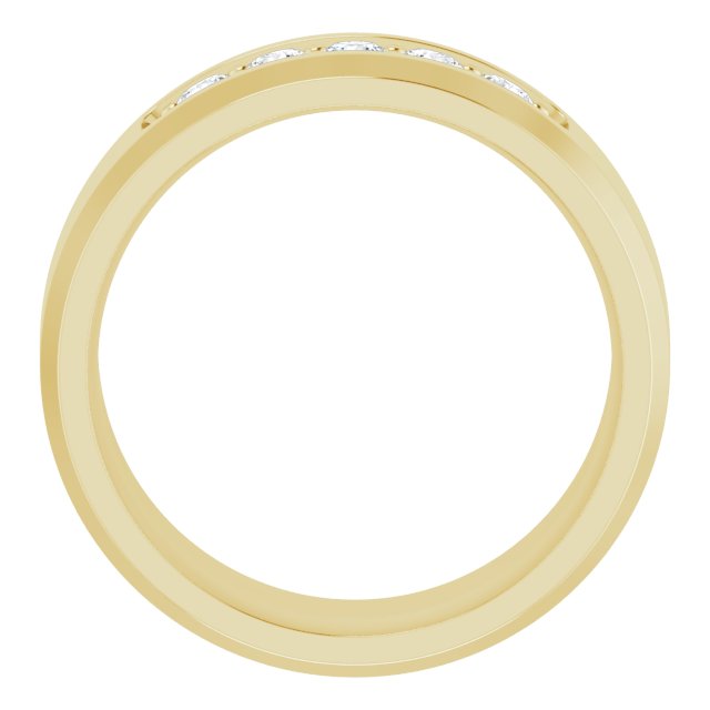 14K Yellow 1/2 CTW Lab-Grown Diamond Band