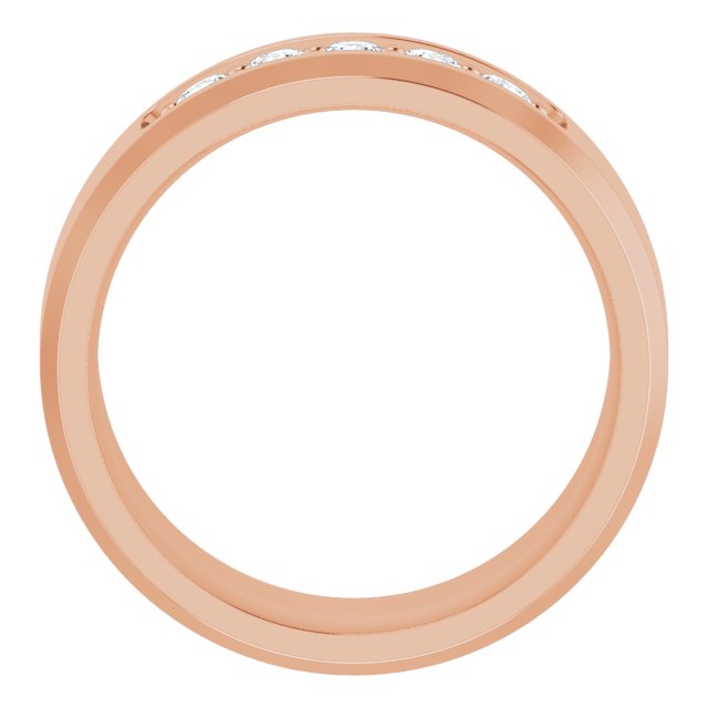 14K Rose 1/2 CTW Lab-Grown Diamond Band