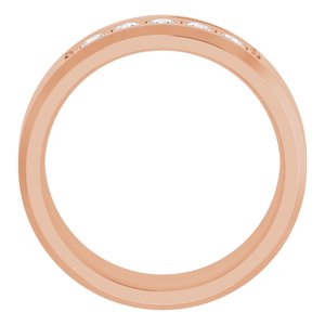 14K Rose 1/2 CTW Lab-Grown Diamond Band
