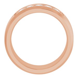 14K Rose 1/2 CTW Lab-Grown Diamond Band