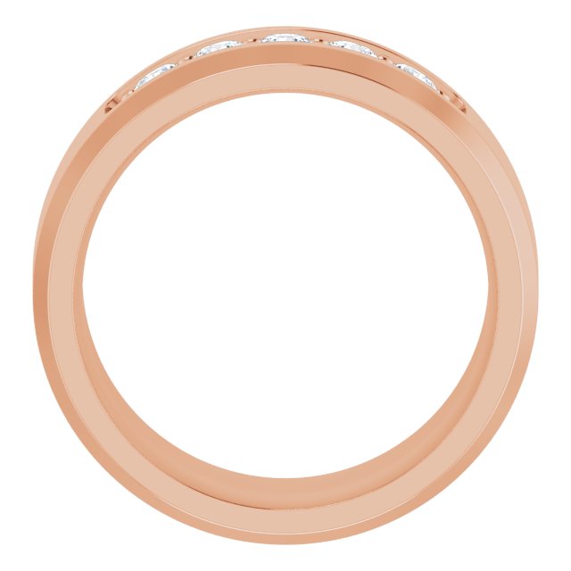 14K Rose 1/2 CTW Lab-Grown Diamond Band