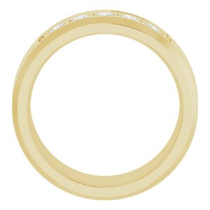 14K Yellow 1/2 CTW Lab-Grown Diamond Band