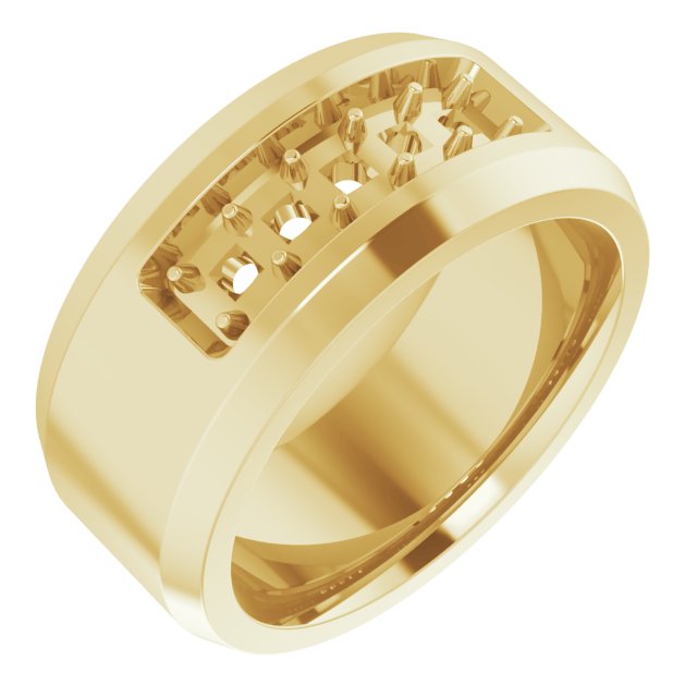 14K Yellow 3/4 CTW Lab-Grown Diamond Band