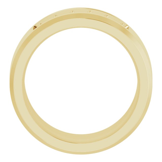 14K Yellow 3/4 CTW Lab-Grown Diamond Band