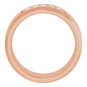 14K Rose 1/5 CTW Lab-Grown Diamond Band