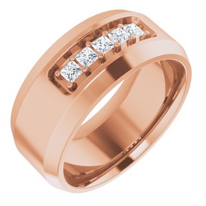 14K Rose 1/5 CTW Lab-Grown Diamond Band