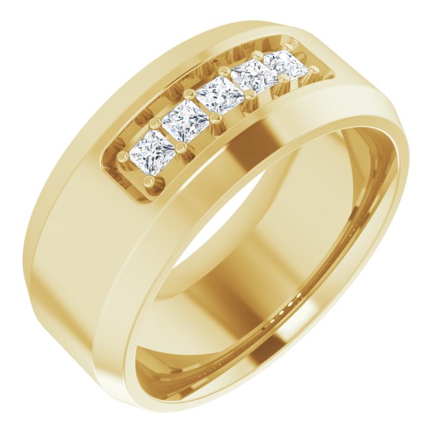 14K Yellow 1/5 CTW Lab-Grown Diamond Band