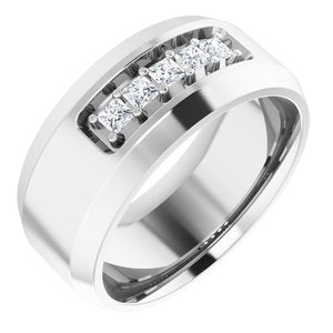 14K White 1/5 CTW Lab-Grown Diamond Band